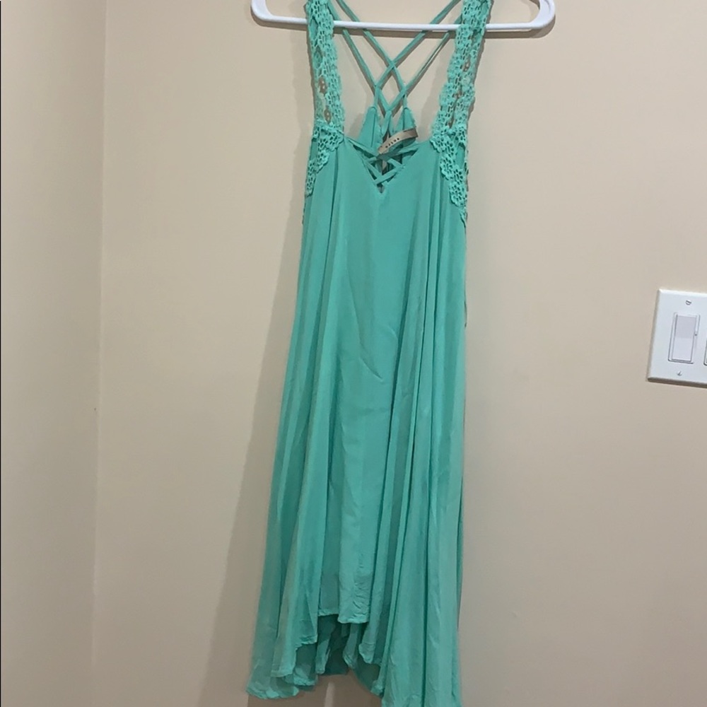 Mint green dress
